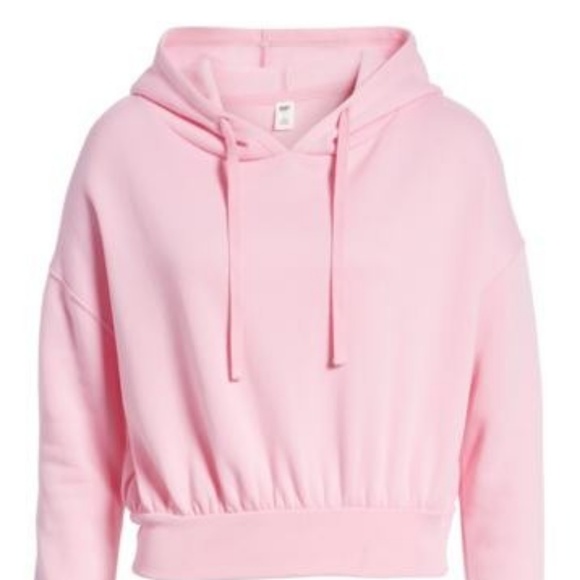 bp Tops - BP cropped pink hoodie